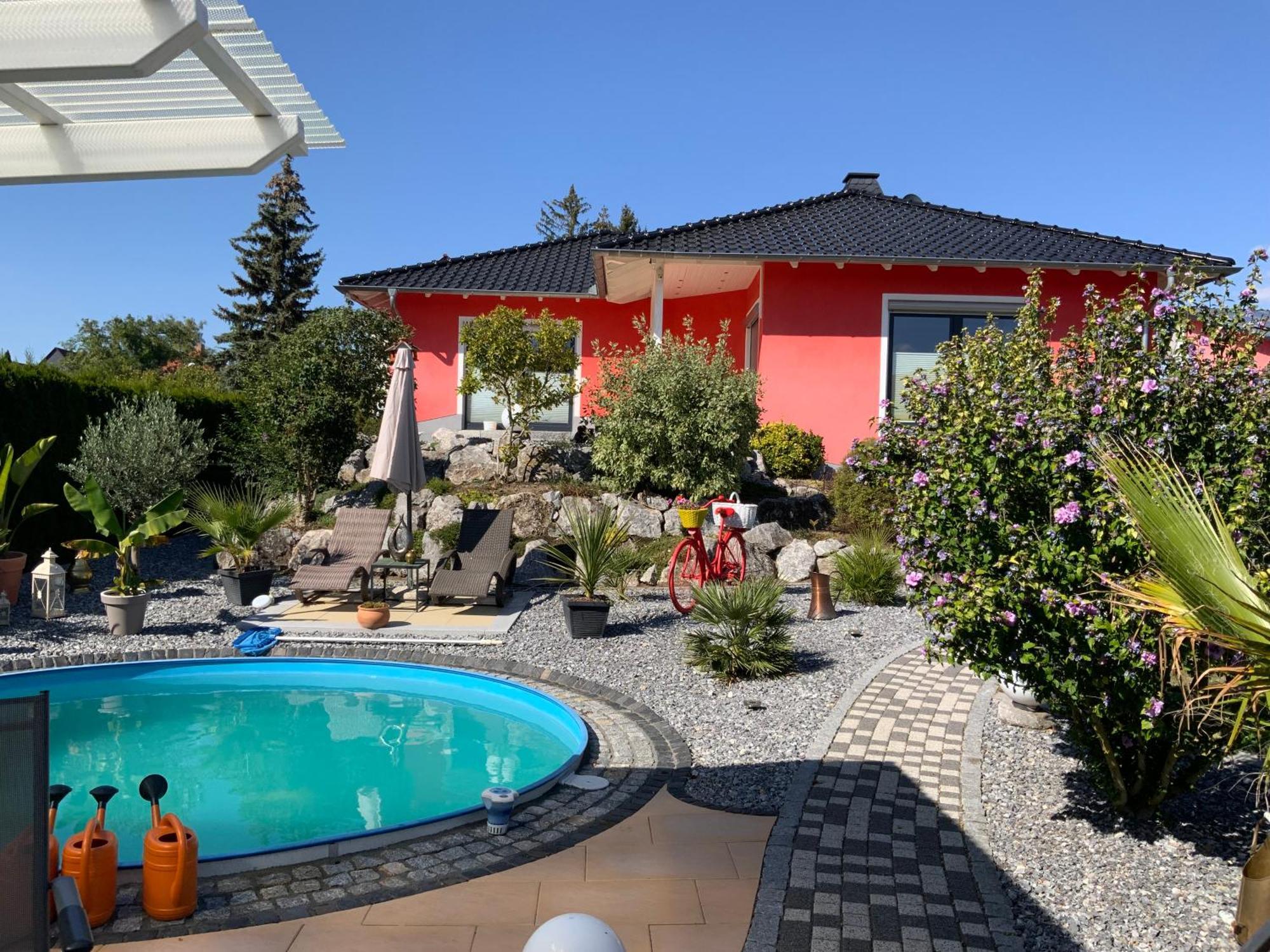 Ferienhaus Luebke, Gartenblick Mühlhausen Εξωτερικό φωτογραφία